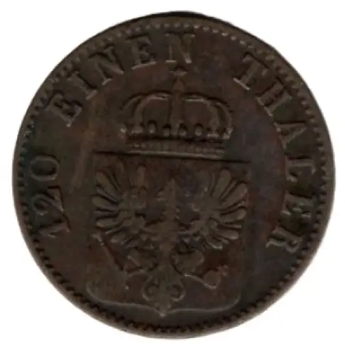 Preußen 3 Pfennig 1860 A Friedrich Wilhelm VI