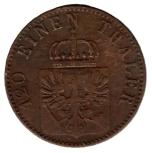 Preußen 3 Pfennig 1861 A Wilhelm I