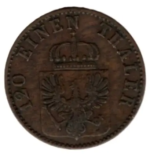 Preußen 3 Pfennig 1862 A Wilhelm I