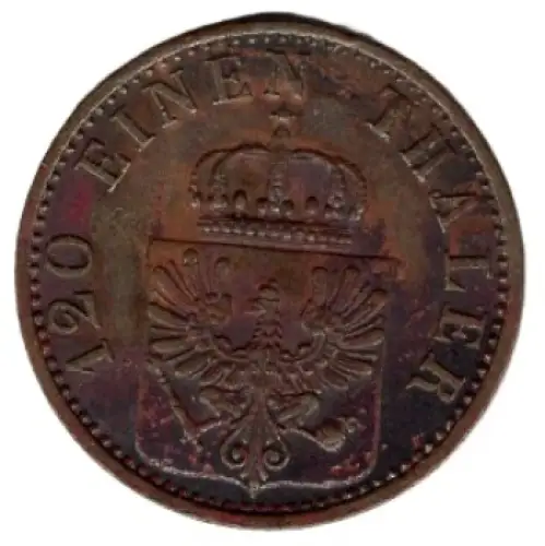 Preußen 3 Pfennig 1872 A Wilhelm I