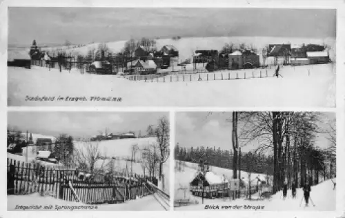 01744 Schönfeld Dippoldiswalde Erzgebirge Gasthof Erbgericht o um 1950