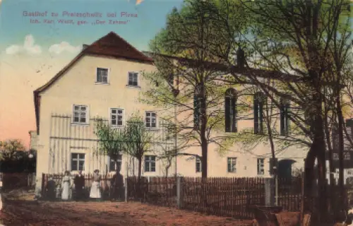 01796 Pratzschwitz Pirna Gasthof Karl Wolff o 1915