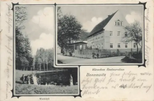 01796 Bonnewitz Pirna Wünsches Restauration o um 1910