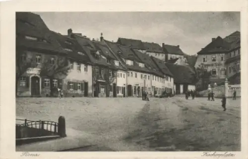 01796 Pirna Elbe Fischerplatz * um 1920 Heimatschutzpostkarte
