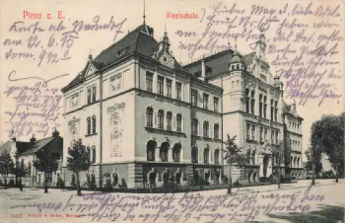 01796 Pirna Elbe Realschule o 1915
