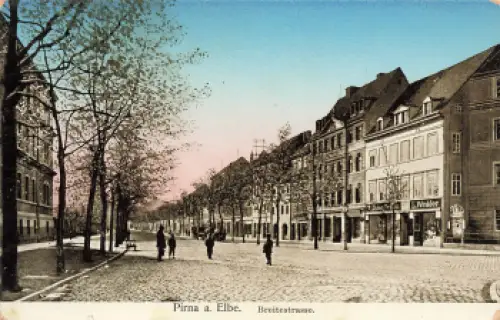 01796 Pirna Elbe Breitestrasse * 1910