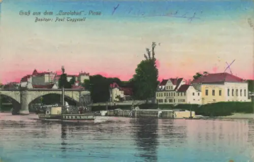 01796 Pirna Elbe "Carolabad" Paul Taggesell o 1918