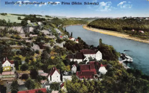 01796 Posta-Pirna Pensionshaus Gasthof Hermann Dittrich o 1934