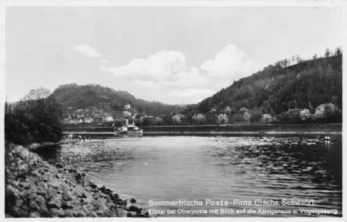 01796 Posta-Pirna bei Oberposta BAhnpost Dresden-Bodenbach ZUG 448 o 1933