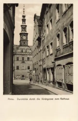 01796 Pirna Elbe Kirchgasse * 1955