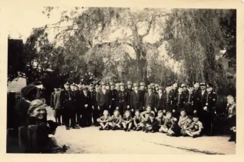 01796 Cunnersdorf Pirna  Feuerwehr Echtfoto 1935