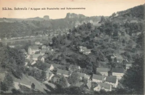 01814 Krippen Sächsische Schweiz mit Postelwitz * um 1920