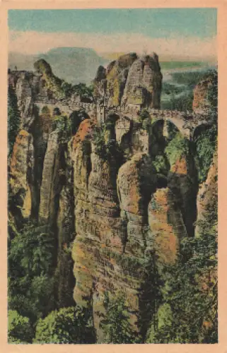 01847 Bastei Kletterfelsen Sächsische Schweiz * 1937