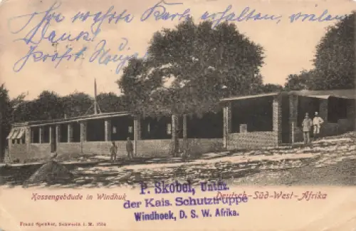 Windhuk Kassengebäude Deutsch-Südwestafrika o 1903