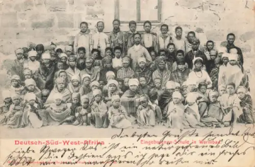 Warmbad Eingeborenen Schule Deutsch-Südwestafrika Feldpost Bethanien 8.3.1905