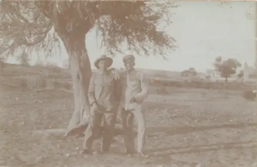 Soldaten der Schutztrppe Deutsch-Südwestafrika Echtfoto um 1905