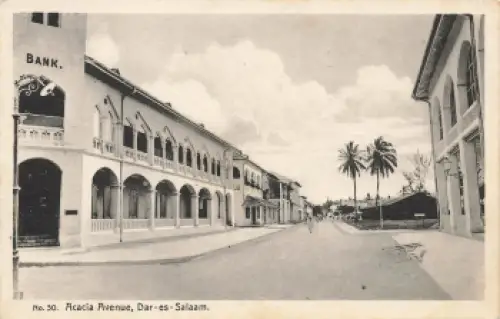 Daressalam Acacia Avenue Deutsch-Ostafrika * um 1910