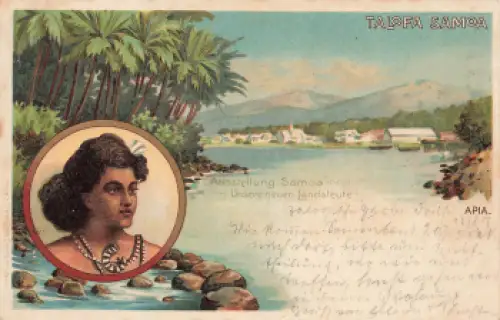 Talofa Samoa Apia Litho o 13.6.1901
