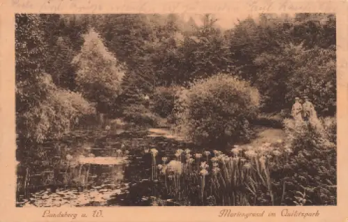 Landsberg Warthe Gorzów Wielkopolski  Mariengrund im Quilitzpark o 1922