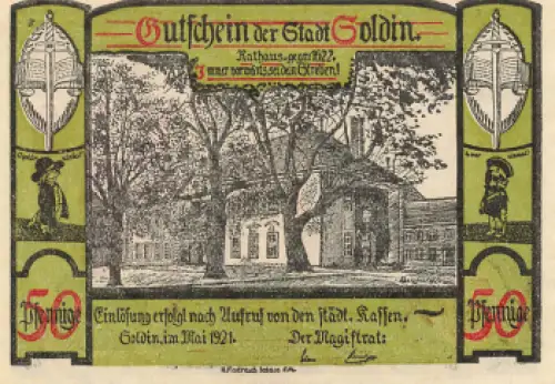 Soldin Myślibórz Neumark Notgeldschein 1921