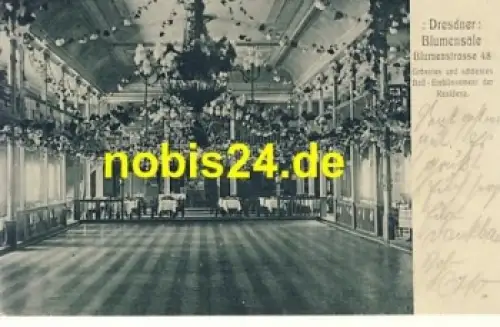 Johannstadt Dresden Blumensäle o 31.5.1908