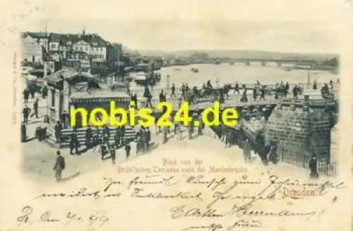 Johannstadt Dresden Albertbrücke o 1899