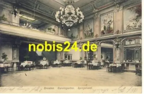 Johannstadt Dresden Gerokstrasse 27 Gasthof Carolagarten o 1915
