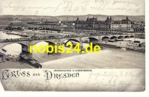 Johannstadt Dresden Jägerkaserne Militär o 1903