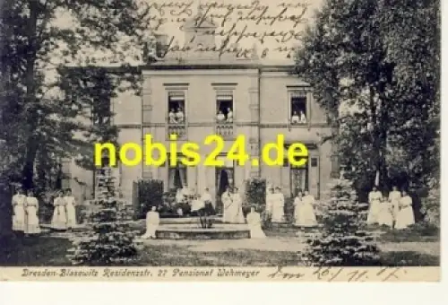 Blasewitz Dresden Pensionat Wehmeyer o 1907