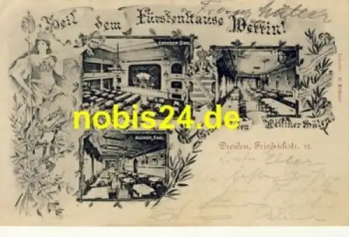 Friedrichstadt Dresden Gasthof Wettin o 1899