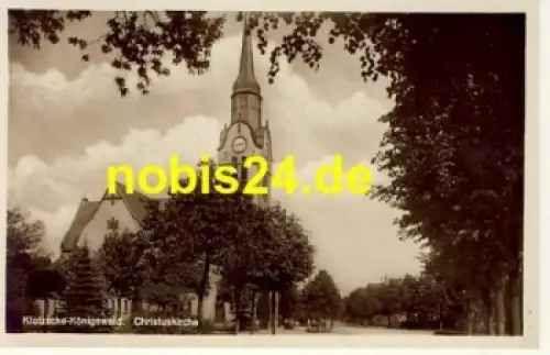 Klotzsche Dresden Königswald Kirche *ca.1940