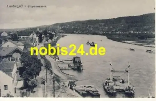 Laubegast Dresden Elbfähre o 9.1.1922