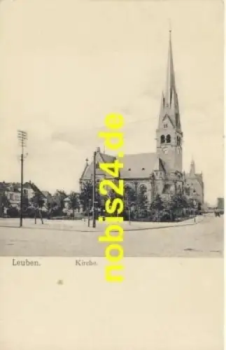 Leuben Dresden Kirche *ca.1910