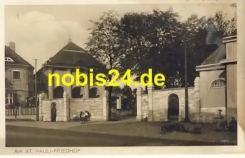 Trachau Dresden St. Pauli Friedhof *ca.1920