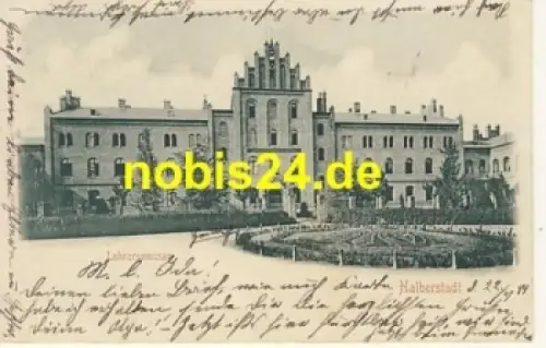 38820 Halberstadt Lehrerseminar o 28.7.1899