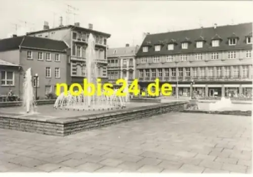 39418 Stassfurt Springbrunnen Karl Marx Strasse *ca.1978