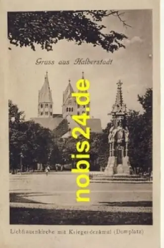 38820 Halberstadt Liebfrauenkirche Denkmal o 1920