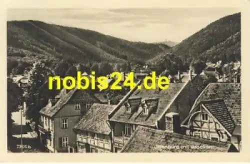 38871 Ilsenburg Harz mit Brocken o 20.7.1954