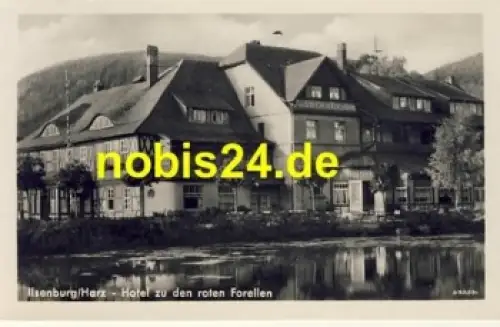 38871 Ilsenburg Harz Hotel rote Forelle o 20.9.1953