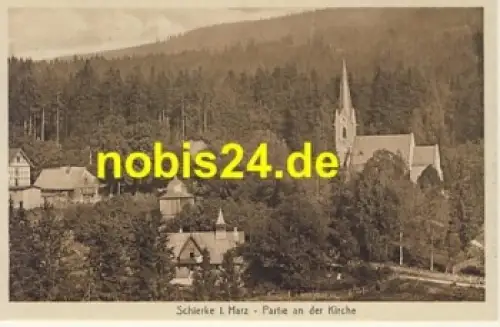 38879 Schierke Harz mit Kirche *ca.1920