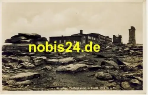 38875 Brocken Harz Teufelskanzel Hotel *ca.1940