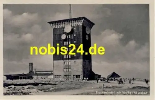 38875 Brocken Harz Wolkenhäuschen Hotel o 17.7.1956