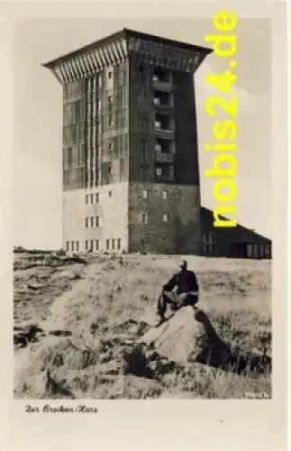 38875 Brocken Harz Brockenturm o 7.6.1956