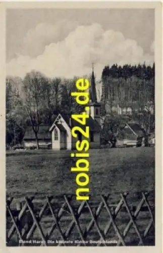 38875 Elend  Kleinste Kirche Deutschlands o 25.5.1955