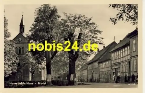 38899 Hasselfelde Harz Markt *ca.1958