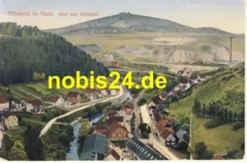 38889 Rübeland Harz Blick vom Hohekleef *ca.1920