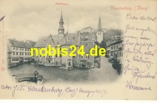 38889 Blankenburg Harz Rathaus o 20.1.1903