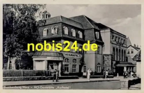 38889 Blankenburg HO Gaststätte Kurhotel o 1955