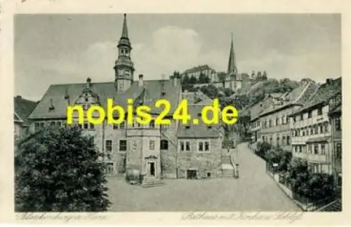38879 Blankenburg Harz Rathaus Schloss o 14.7.1924