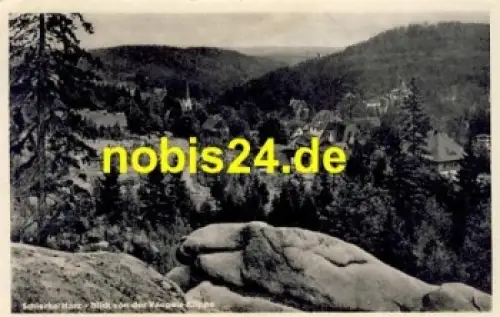 38879 Schierke Harz von der Vaupels Klippe o 1956